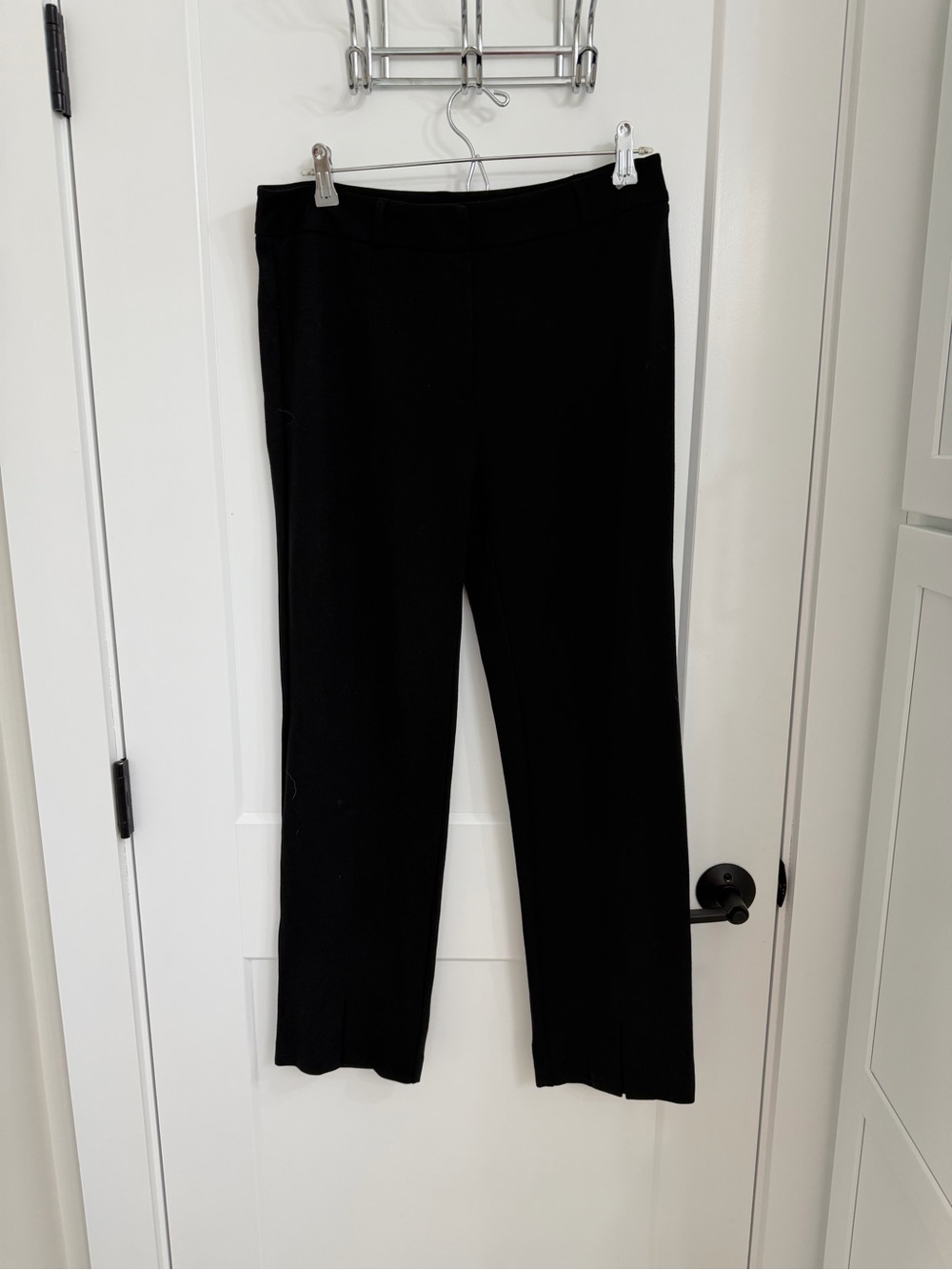 J. McLaughlin Black Straight-Leg Pull-On Pants